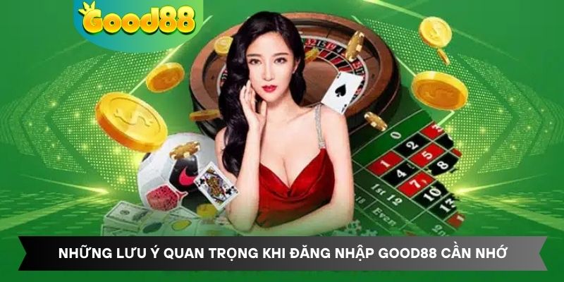 Những lưu ý quan trọng khi đăng nhập Good88 cần nhớ
