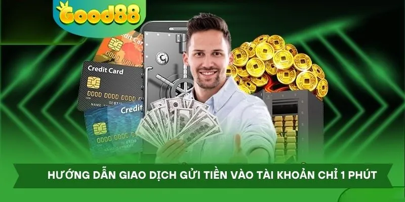 Hướng dẫn giao dịch gửi tiền vào tài khoản chỉ 1 phút